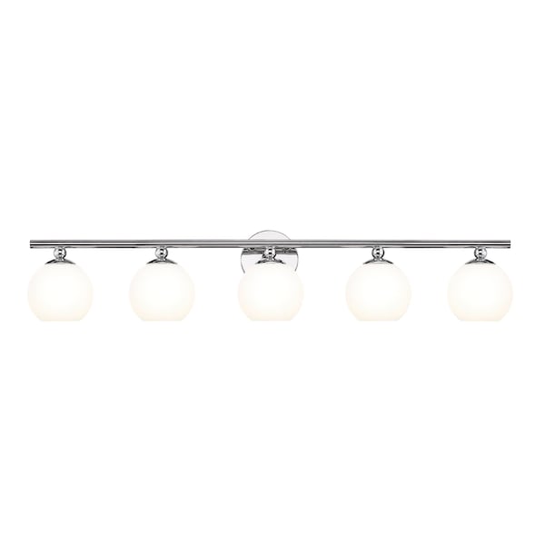 Z-Lite Neoma Vanity, 5-Light, 38.25 In.W x 6.75 In.L x 7.25 In.H, Chrome /Opal Etched 1100-5V-CH - main